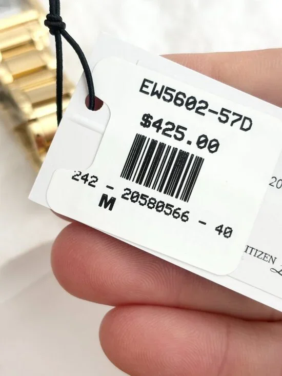 NEW Bianca White Mother of Pearl Gold-Tone ew5602-57d Citizen Ladies Wrist Watch - Picture 8 of 16